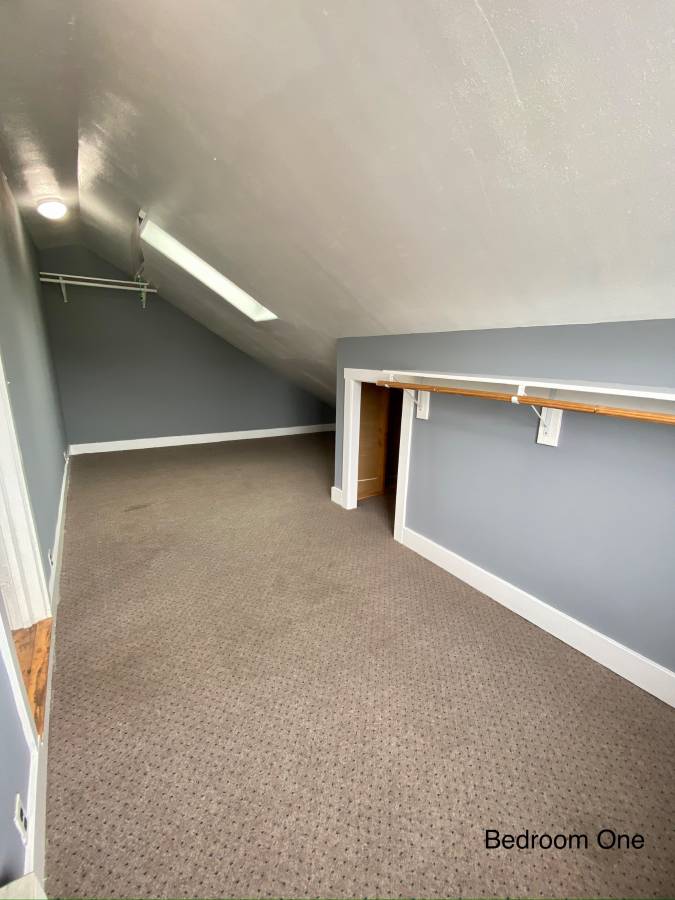 Bedroom One — alcove + closet
