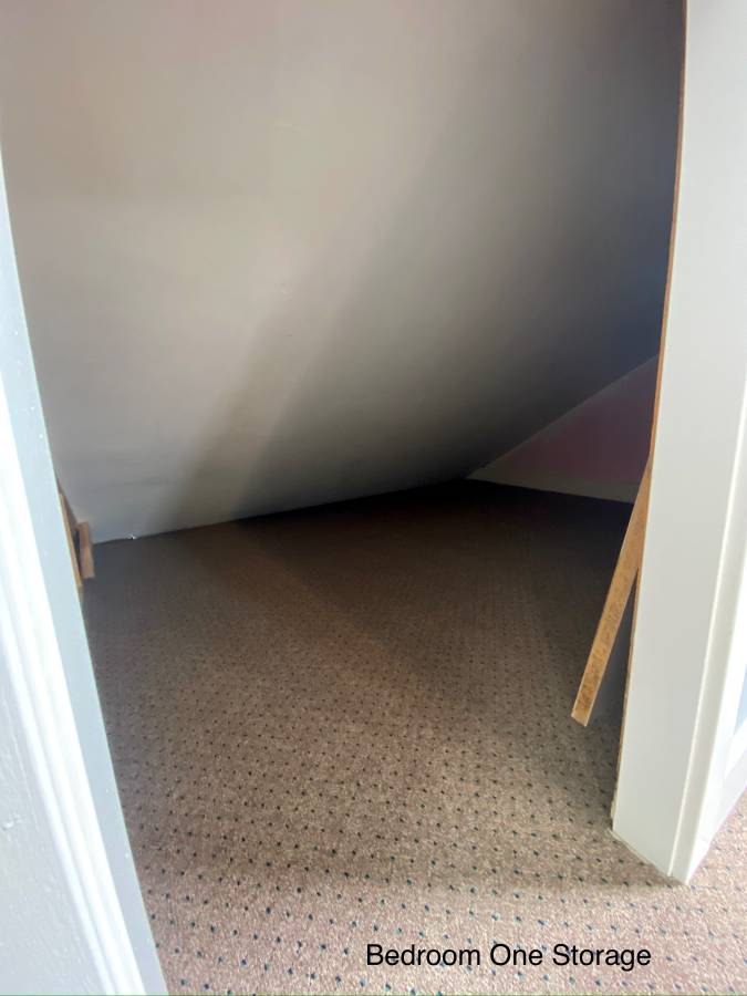 Bedroom One — bonus storage